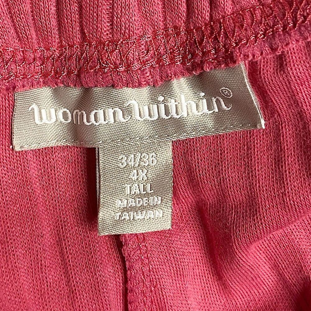 Woman Within Lounge Pants 34/36 Tall 4X New Ribbed Cozycore Loungewear - Picture 6 of 9